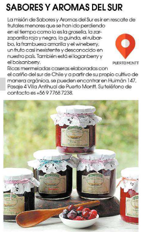 Publicacion de diario el Llanquihue de saboresyaromasdelsur
