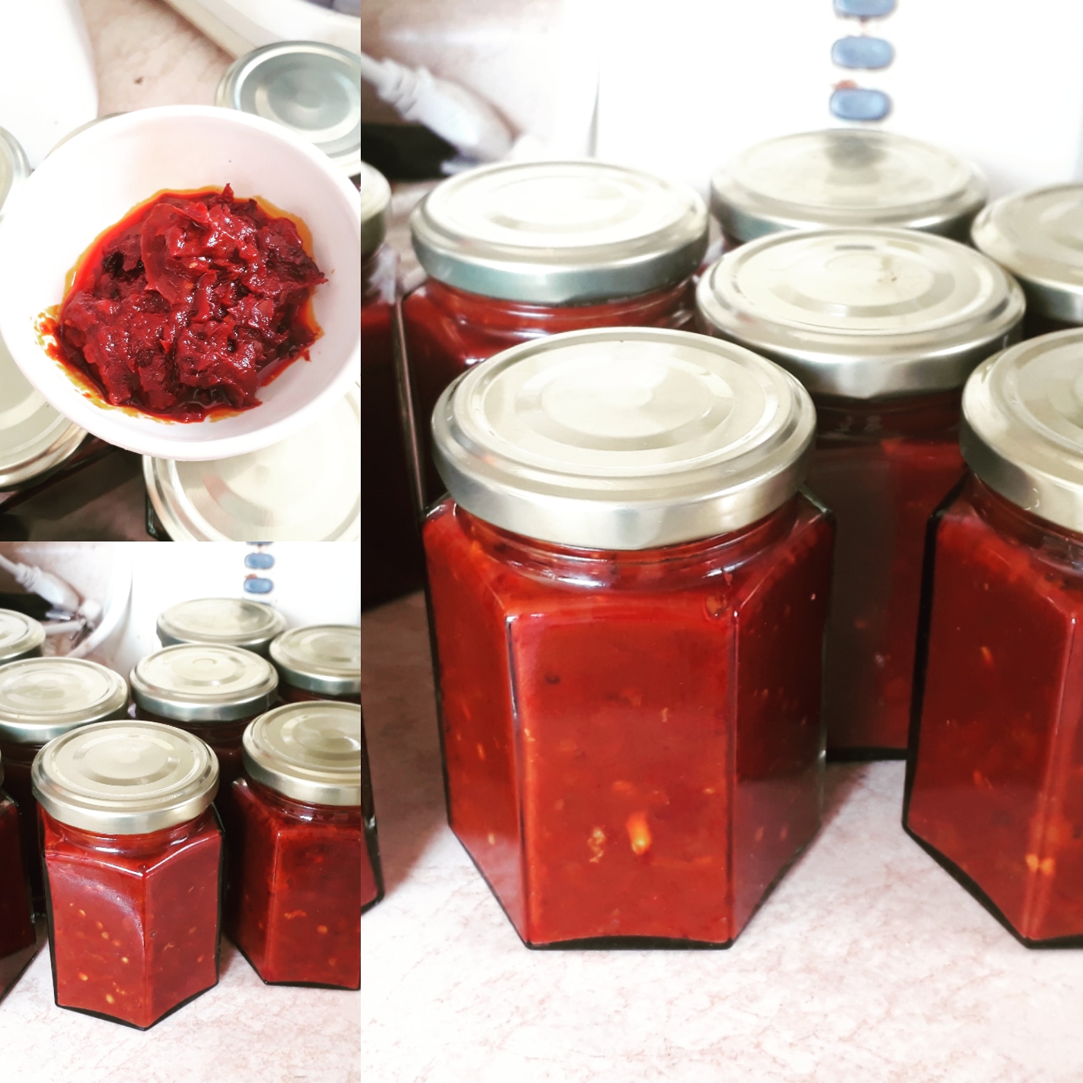 Frascos de salsas gourmet